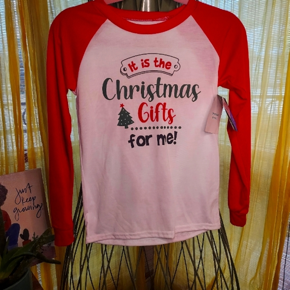 NIGHT LIFE Unisex Christmas Raglan Graphic Long Sleeve Top